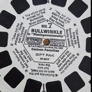 Bullwinkle In Picnicgamemanship Reel 7 For View Master (Stereo Reel) 1962